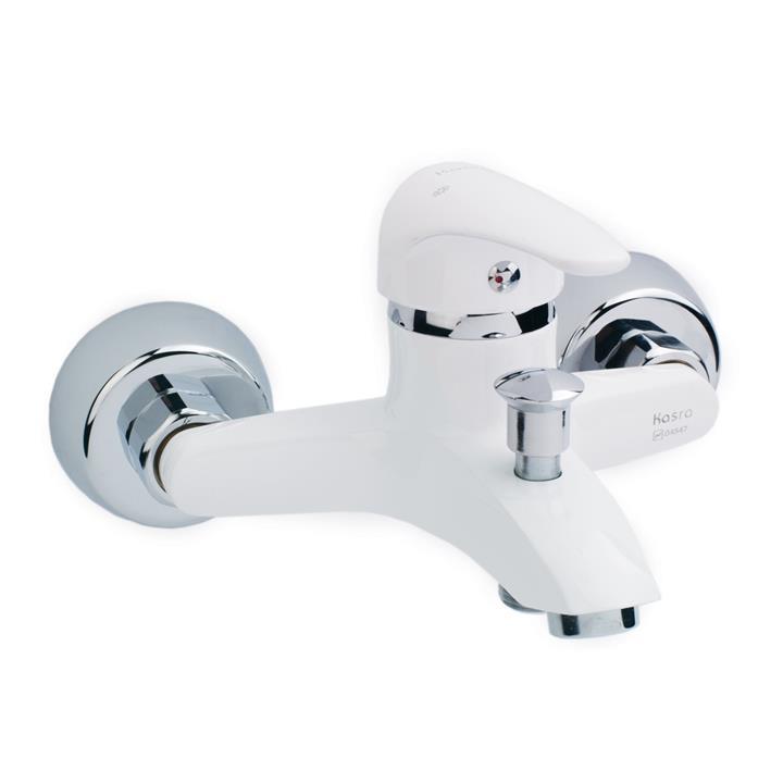 شیر حمام کسری مدل کارون سفید Kasra karon bath mixer